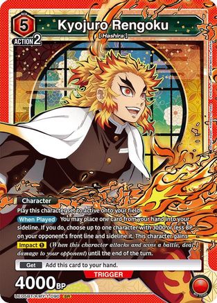 Kyojuro Rengoku (090) (UE05BT/KMY-1-090) [Demon Slayer: Kimetsu no Yaiba] Foil - Deck Out Gaming