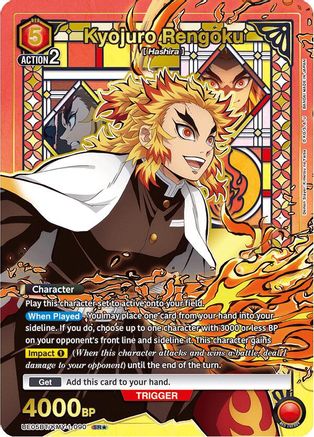 Kyojuro Rengoku (090) (SR*) (UE05BT/KMY-1-090) [Demon Slayer: Kimetsu no Yaiba] Foil