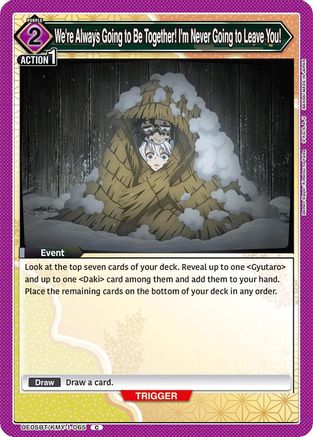 We're Always Going to Be Together! I'm Never Going to Leave You! (UE05BT/KMY-1-065) [Demon Slayer: Kimetsu no Yaiba] - Deck Out Gaming