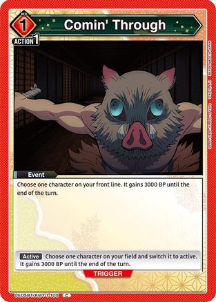 Comin' Through (UE05BT/KMY-1-100) [Demon Slayer: Kimetsu no Yaiba] - Deck Out Gaming