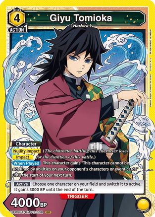 Giyu Tomioka (008) (UE05BT/KMY-2-008) [Demon Slayer: Kimetsu no Yaiba] Foil - Deck Out Gaming