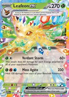 Leafeon ex - 006/131 (6) [SV: Prismatic Evolutions] Holofoil - Deck Out Gaming