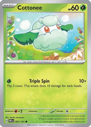 Cottonee (7) [SV: Prismatic Evolutions] - Deck Out Gaming