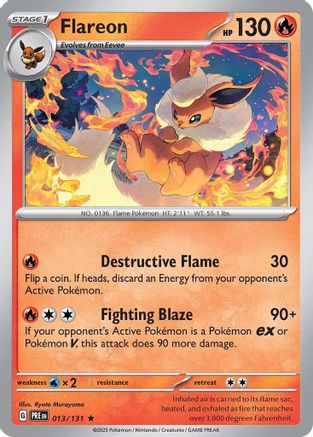 Flareon (13) [SV: Prismatic Evolutions] Reverse Holofoil - Deck Out Gaming