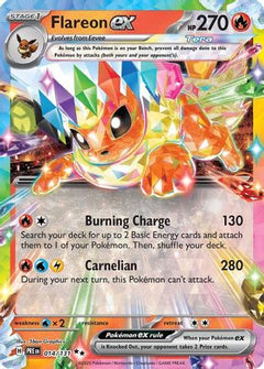 Flareon ex - 014/131 (14) [SV: Prismatic Evolutions] Holofoil - Deck Out Gaming