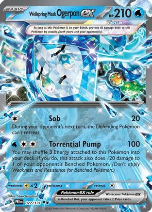 Wellspring Mask Ogerpon ex - 027/131 () [SV: Prismatic Evolutions] Holofoil