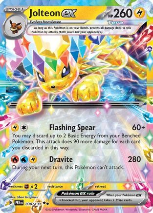 Jolteon ex - 030/131 (30) [SV: Prismatic Evolutions] Holofoil - Deck Out Gaming