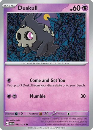 Duskull (35) [SV: Prismatic Evolutions] - Deck Out Gaming