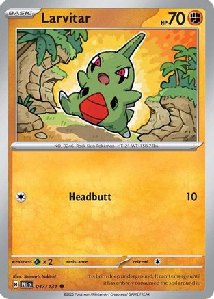 Larvitar (47) [SV: Prismatic Evolutions] Reverse Holofoil - Deck Out Gaming