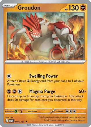 Groudon (49) [SV: Prismatic Evolutions] Holofoil - Deck Out Gaming