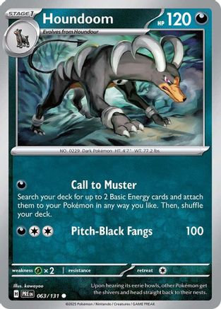 Houndoom (63) [SV: Prismatic Evolutions] Reverse Holofoil - Deck Out Gaming
