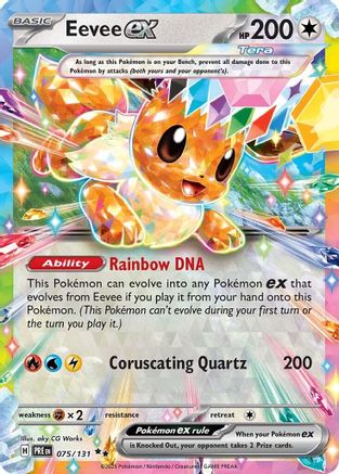 Eevee ex - 075/131 (75) [SV: Prismatic Evolutions] Holofoil - Deck Out Gaming