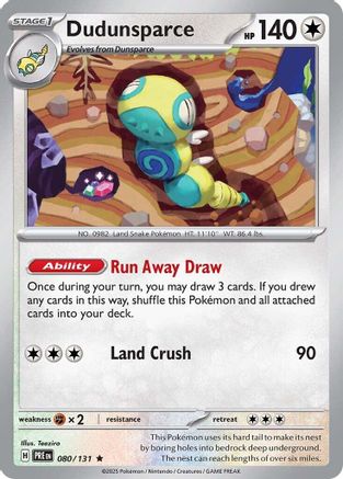 Dudunsparce (80) [SV: Prismatic Evolutions] Reverse Holofoil - Deck Out Gaming