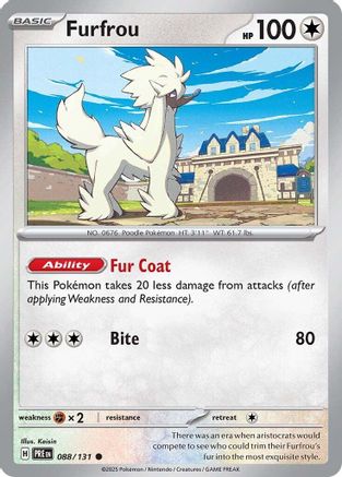 Furfrou (88) [SV: Prismatic Evolutions] Reverse Holofoil - Deck Out Gaming