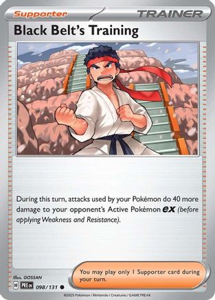 Black Belt's Training - 098/131 (98) [SV: Prismatic Evolutions] Reverse Holofoil - Deck Out Gaming