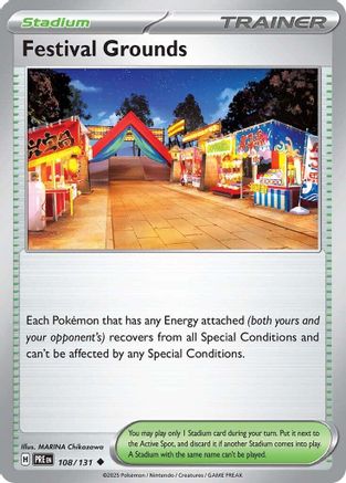Festival Grounds (108) [SV: Prismatic Evolutions] Reverse Holofoil - Deck Out Gaming
