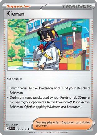 Kieran - 113/131 (113) [SV: Prismatic Evolutions] - Deck Out Gaming