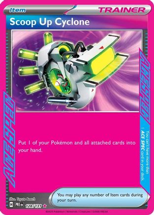 Scoop Up Cyclone (128) [SV: Prismatic Evolutions] Holofoil - Deck Out Gaming