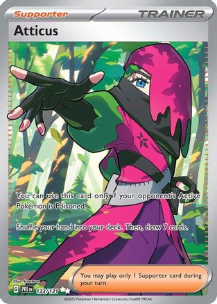 Atticus - 133/131 (133) [SV: Prismatic Evolutions] Holofoil - Deck Out Gaming