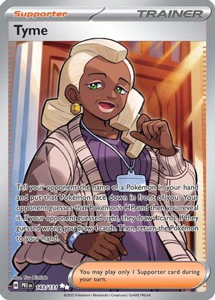 Tyme (143) [SV: Prismatic Evolutions] Holofoil - Deck Out Gaming