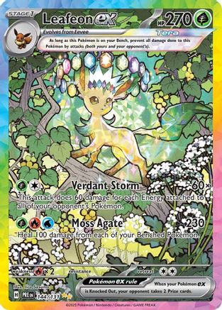 Leafeon ex - 144/131 (144) [SV: Prismatic Evolutions] Holofoil - Deck Out Gaming