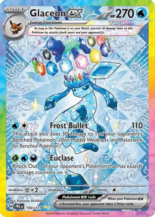 Glaceon ex - 150/131 (150) [SV: Prismatic Evolutions] Holofoil - Deck Out Gaming