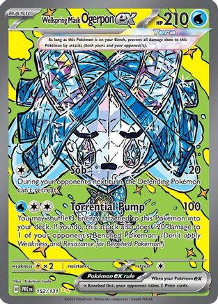 Wellspring Mask Ogerpon ex - 152/131 () [SV: Prismatic Evolutions] Holofoil