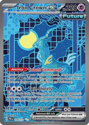 Iron Crown ex (158) [SV: Prismatic Evolutions] Holofoil - Deck Out Gaming