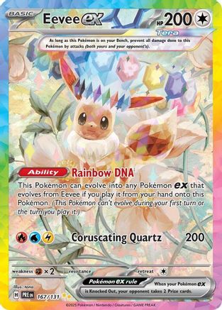 Eevee ex - 167/131 (167) [SV: Prismatic Evolutions] Holofoil - Deck Out Gaming