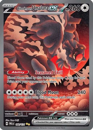 Bloodmoon Ursaluna ex (168) [SV: Prismatic Evolutions] Holofoil - Deck Out Gaming