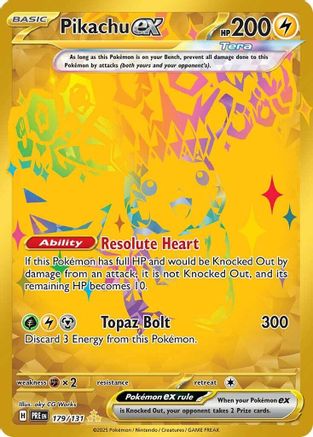 Pikachu ex - 179/131 (179) [SV: Prismatic Evolutions] Holofoil - Deck Out Gaming
