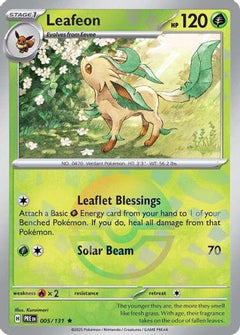 Leafeon (Poke Ball Pattern) (5) [SV: Prismatic Evolutions] Holofoil - Deck Out Gaming