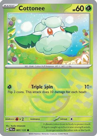 Cottonee (Poke Ball Pattern) (7) [SV: Prismatic Evolutions] Holofoil - Deck Out Gaming