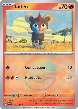 Litleo (Poke Ball Pattern) (15) [SV: Prismatic Evolutions] Holofoil - Deck Out Gaming