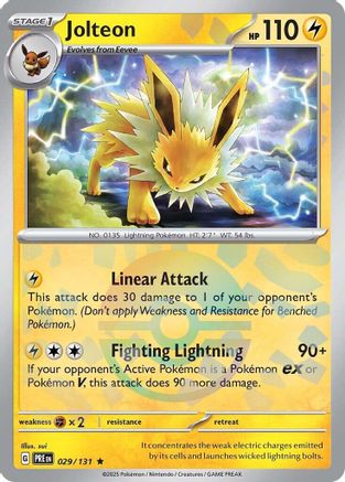 Jolteon (Poke Ball Pattern) (29) [SV: Prismatic Evolutions] Holofoil - Deck Out Gaming