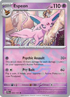Espeon (Poke Ball Pattern) (33) [SV: Prismatic Evolutions] Holofoil - Deck Out Gaming
