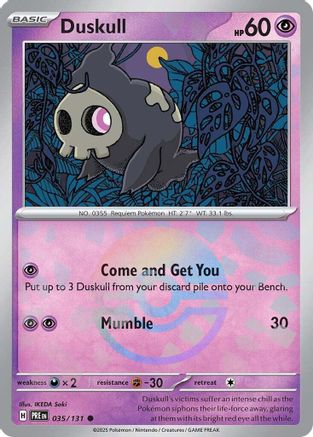 Duskull (Poke Ball Pattern) (35) [SV: Prismatic Evolutions] Holofoil - Deck Out Gaming