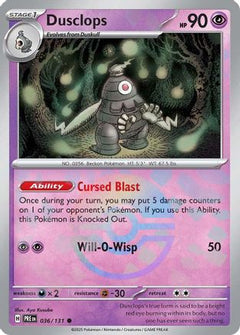 Dusclops (Poke Ball Pattern) (36) [SV: Prismatic Evolutions] Holofoil - Deck Out Gaming