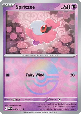 Spritzee (Poke Ball Pattern) (38) [SV: Prismatic Evolutions] Holofoil - Deck Out Gaming