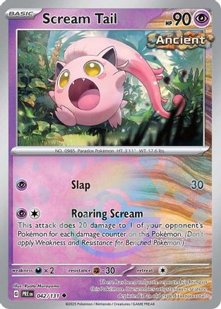 Scream Tail (Poke Ball Pattern) (42) [SV: Prismatic Evolutions] Holofoil - Deck Out Gaming