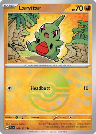 Larvitar (Poke Ball Pattern) (47) [SV: Prismatic Evolutions] Holofoil - Deck Out Gaming