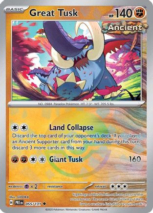 Great Tusk (Poke Ball Pattern) (55) [SV: Prismatic Evolutions] Holofoil - Deck Out Gaming