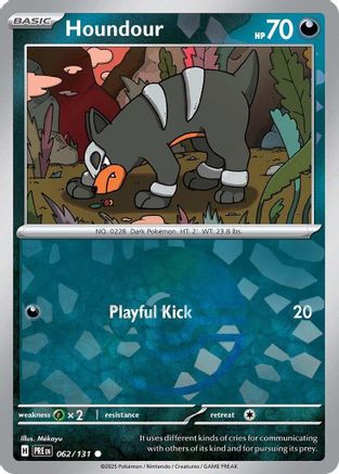 Houndour (Poke Ball Pattern) (62) [SV: Prismatic Evolutions] Holofoil - Deck Out Gaming