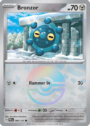 Bronzor (Poke Ball Pattern) (66) [SV: Prismatic Evolutions] Holofoil - Deck Out Gaming