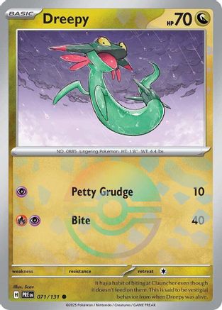 Dreepy (Poke Ball Pattern) (71) [SV: Prismatic Evolutions] Holofoil - Deck Out Gaming