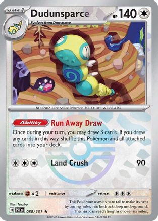 Dudunsparce (Poke Ball Pattern) (80) [SV: Prismatic Evolutions] Holofoil - Deck Out Gaming