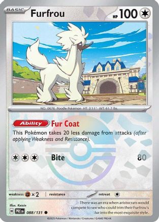 Furfrou (Poke Ball Pattern) (88) [SV: Prismatic Evolutions] Holofoil - Deck Out Gaming
