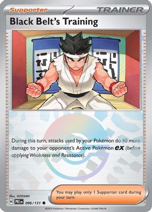 Black Belt's Training - 096/131 (Poke Ball Pattern) (96) [SV: Prismatic Evolutions] Holofoil - Deck Out Gaming