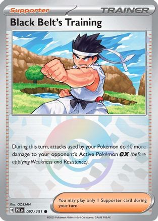 Black Belt's Training - 097/131 (Poke Ball Pattern) (97) [SV: Prismatic Evolutions] Holofoil - Deck Out Gaming