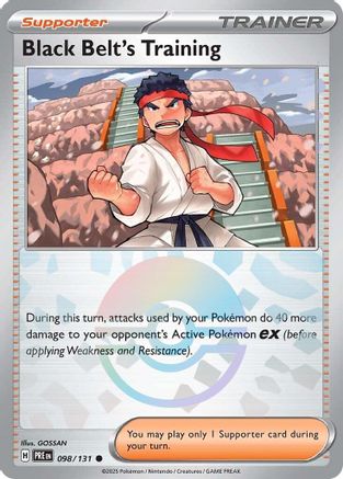 Black Belt's Training - 098/131 (Poke Ball Pattern) (98) [SV: Prismatic Evolutions] Holofoil - Deck Out Gaming